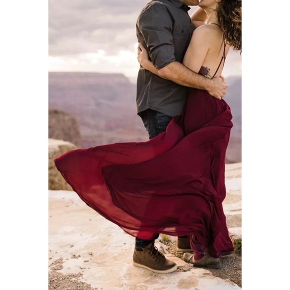 Lulus Heavenly Chiffon Halter Backless Maxi Dress - Picture 14 of 16